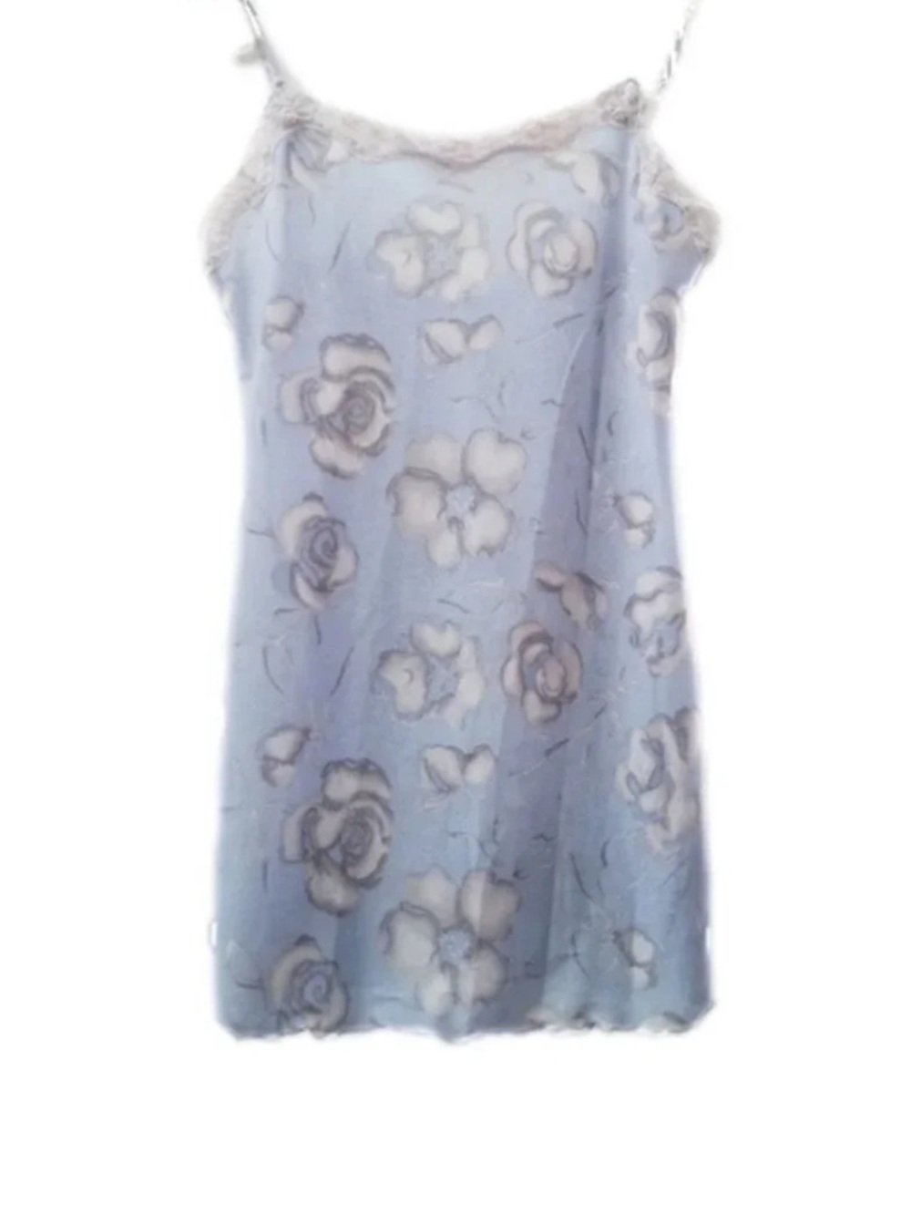 La Senza Vintage  Periwinkle Floral Lace chemise
